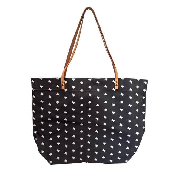 Newton Supply Co Handbags - Newton Supply Co Gray Texas Print Tote Bag